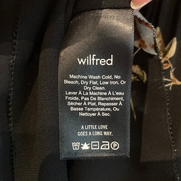 Aritzia Wilfred off the shoulder Talence floral blouse size L - Picture 9 of 10